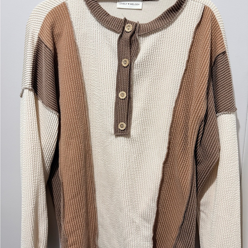 Lovely Melody Raised Rib Top